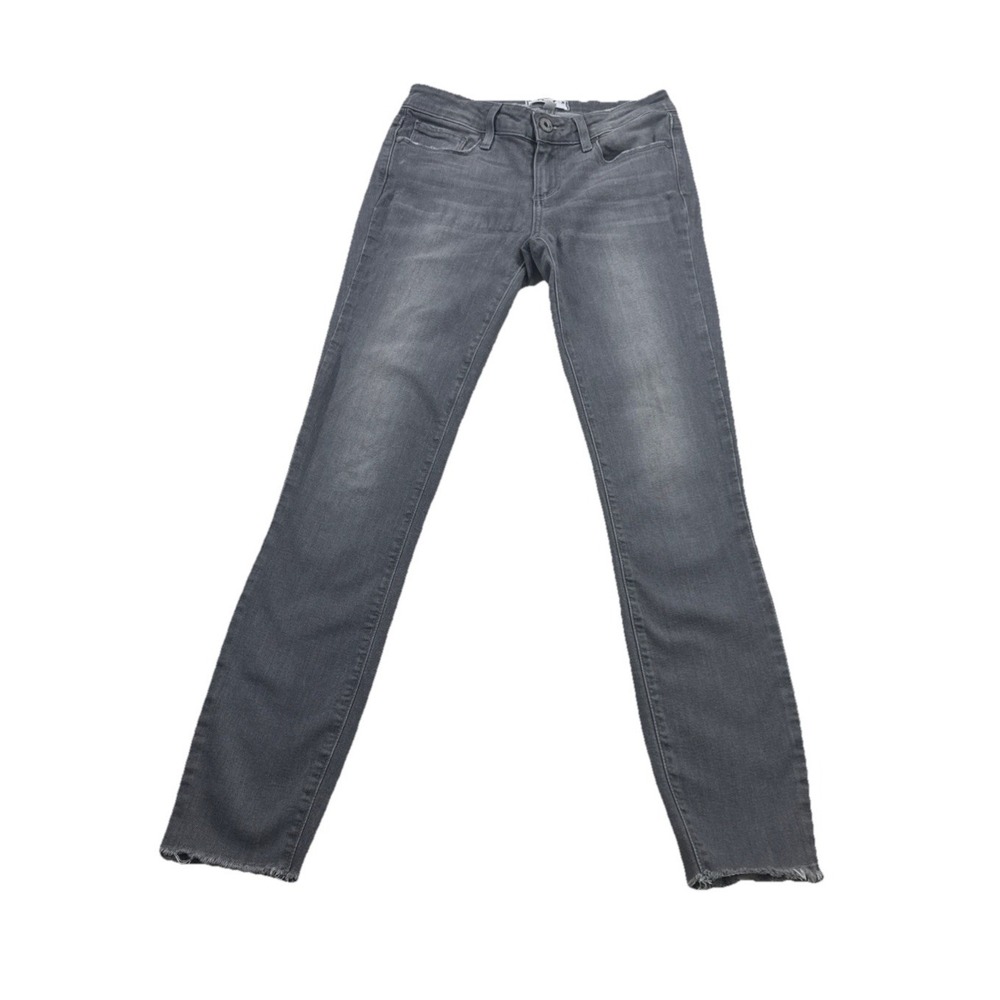 Paige Jeans Women 25 Smokey Gray Verdugo Ankle Low Rise Cropped Stretch USA